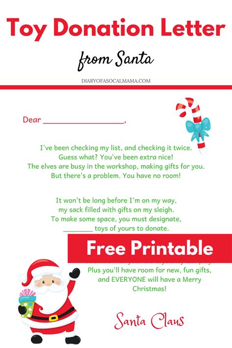 Santa Letter Gift Donation.